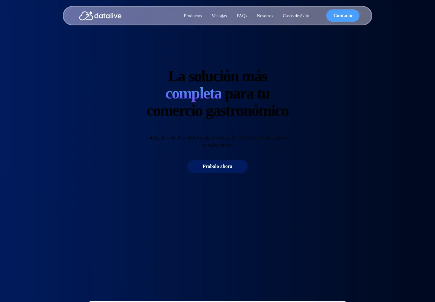 Screenshot of datalive.com.ar