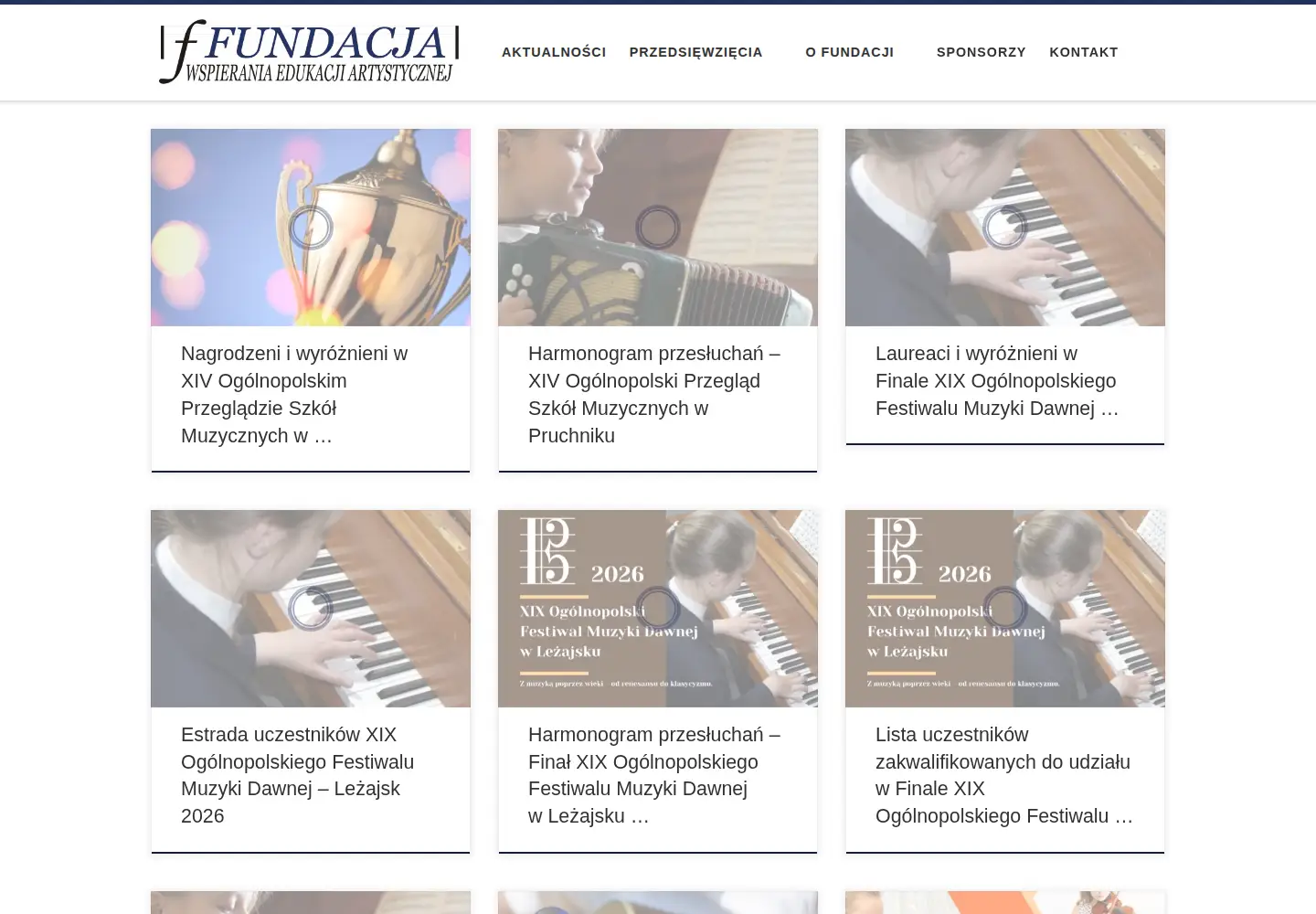 Screenshot of fundacja.art