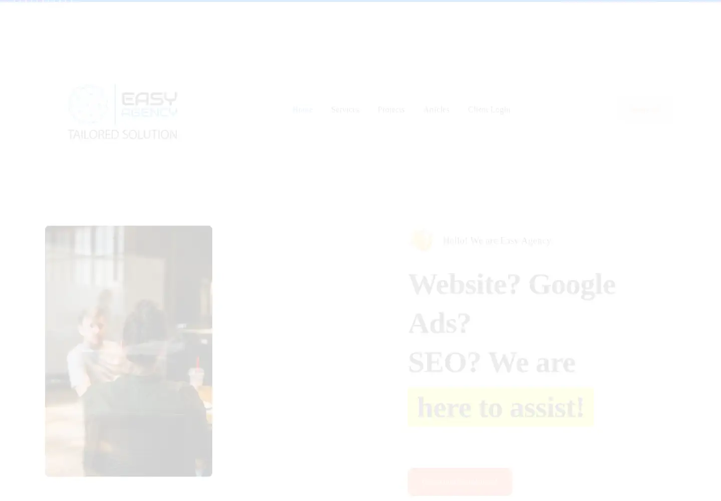 Captured homepage of ezagency.com.au in the current scan