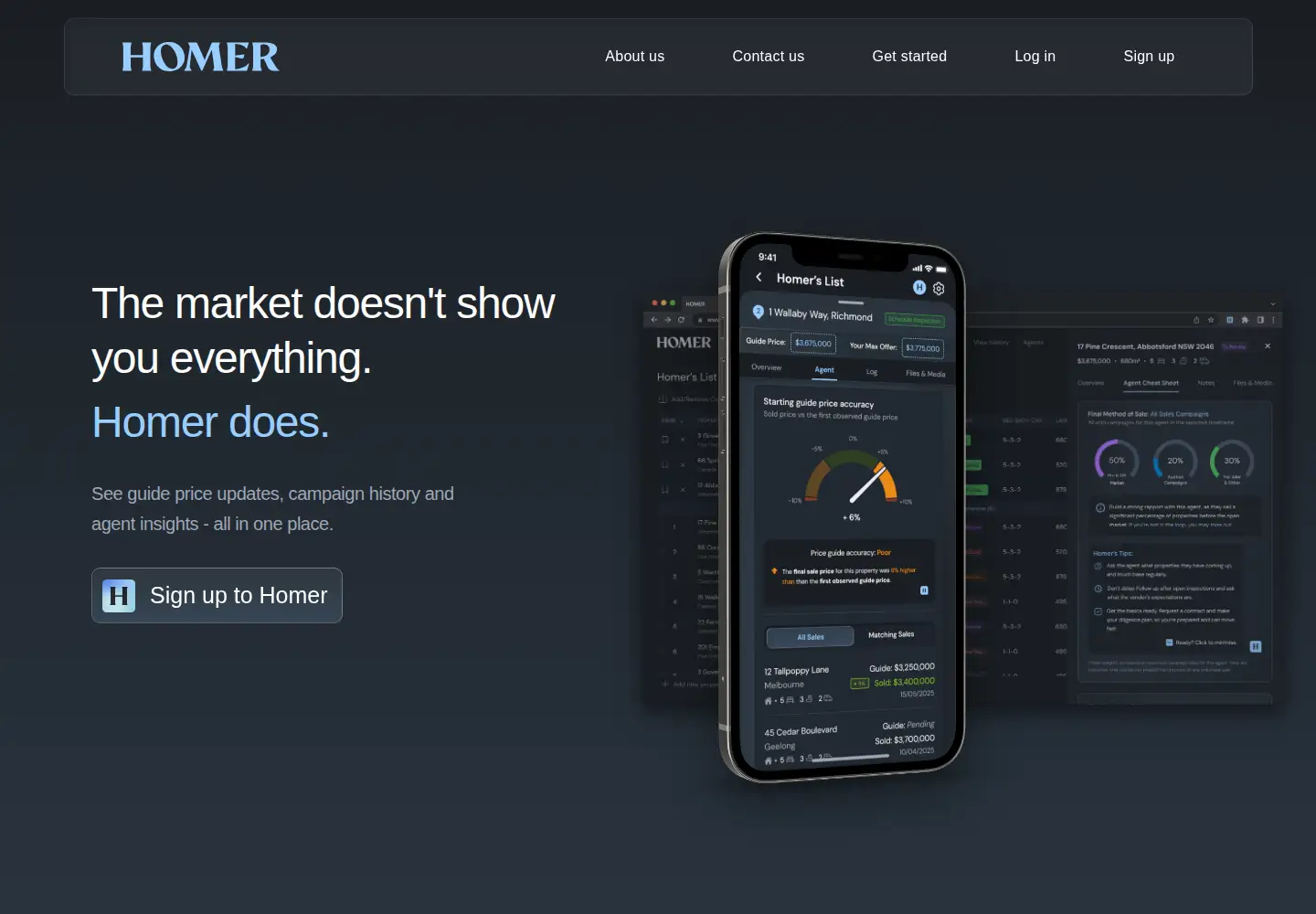 Screenshot of homerapp.com.au
