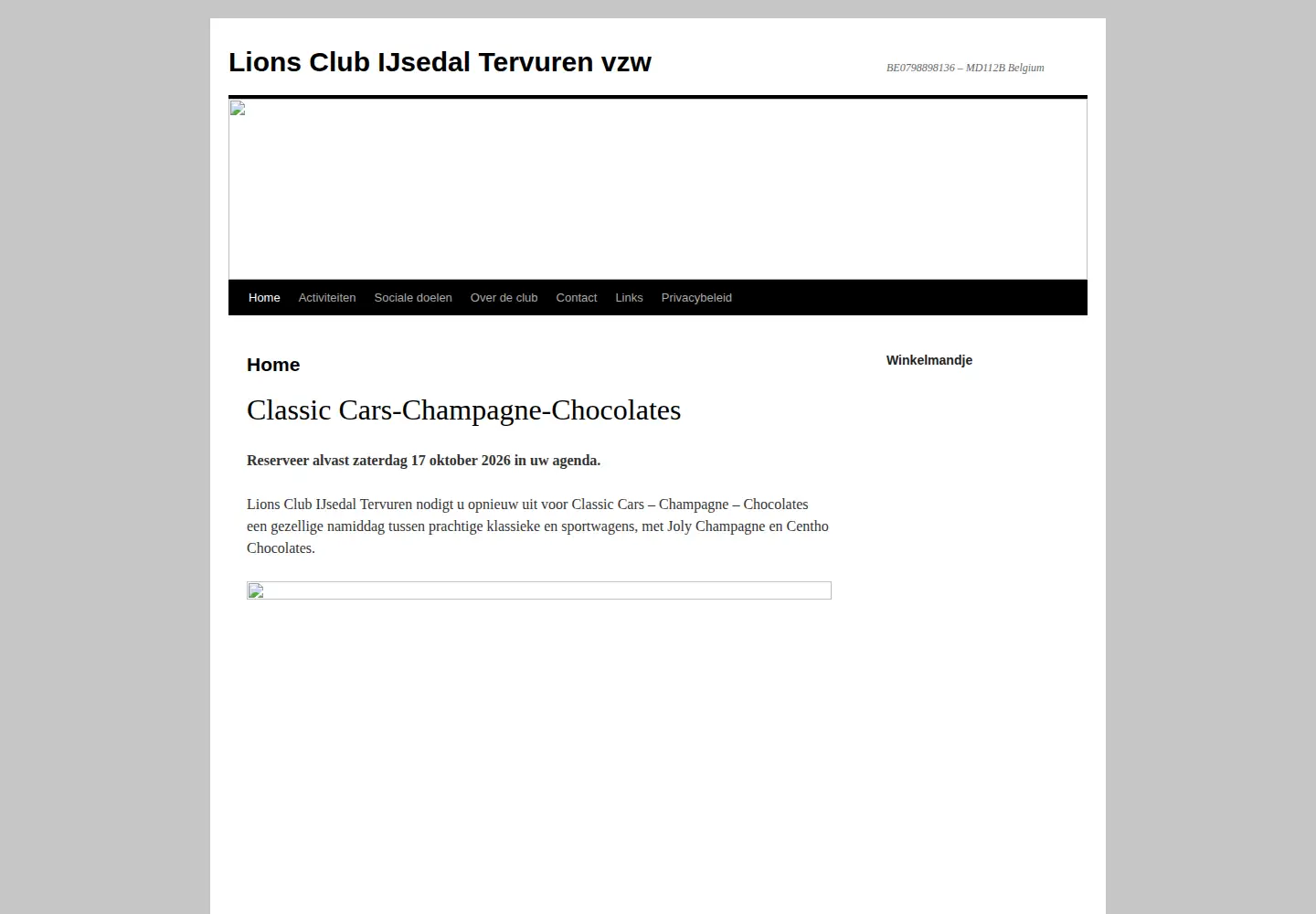 Screenshot of lions-ijsedal-tervuren.be