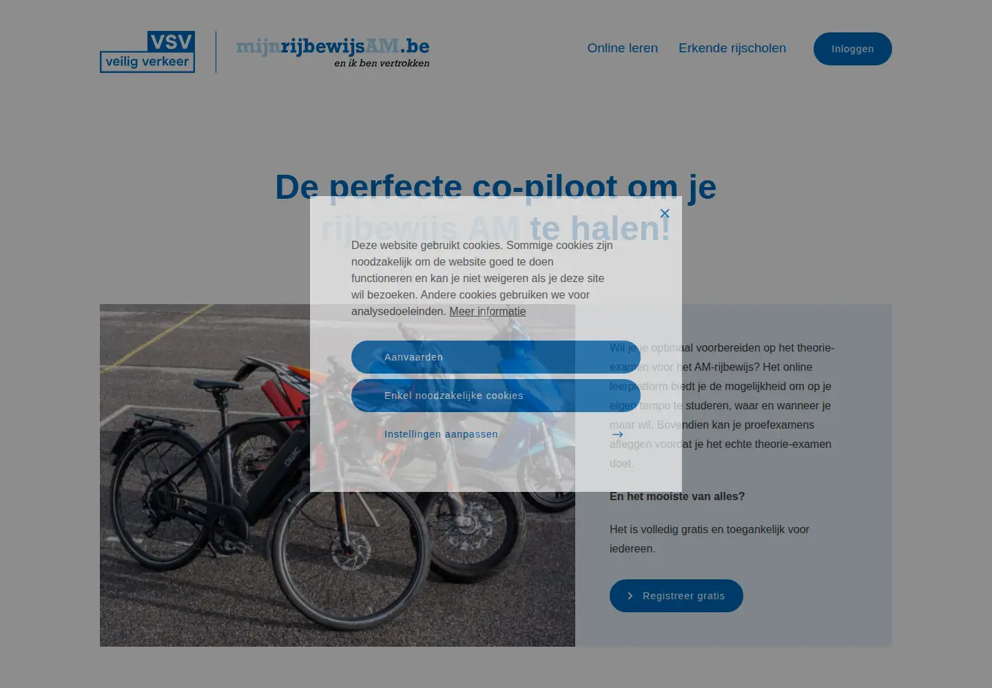 Screenshot of mijnrijbewijsam.be