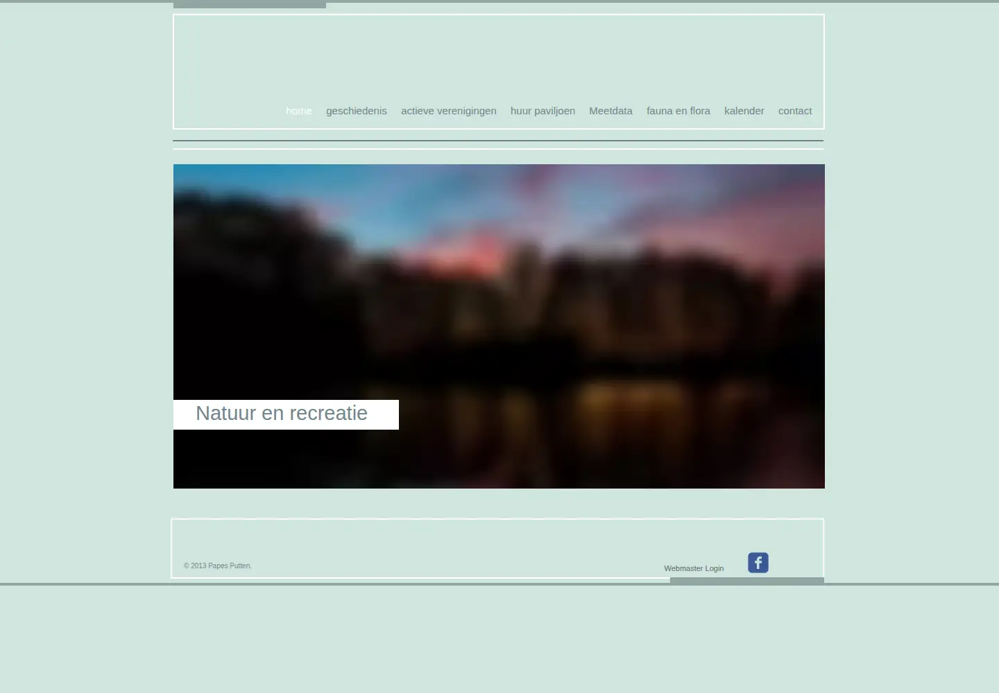 Captured homepage of papesputten.be in the current scan