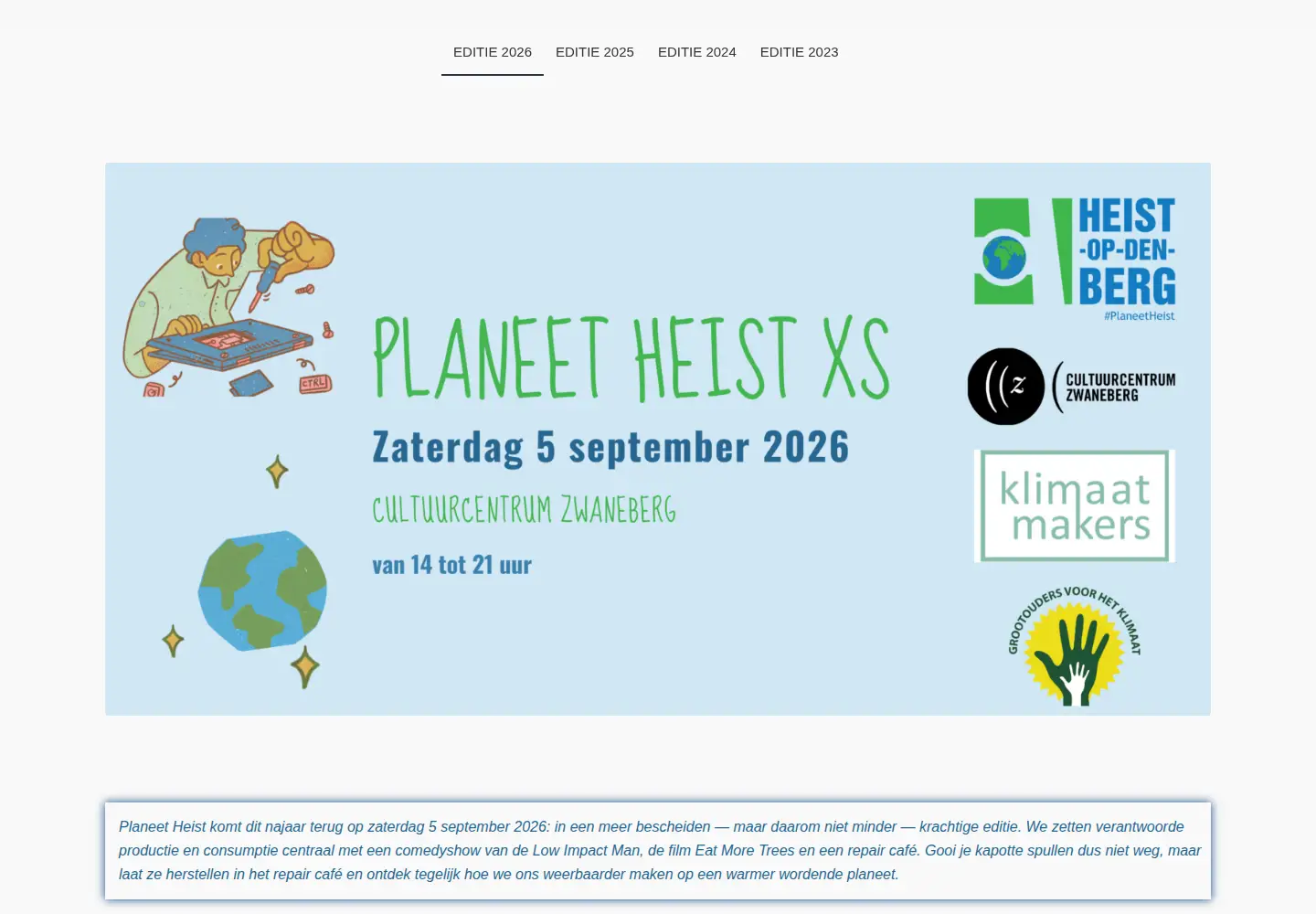 Screenshot of planeetheist.be