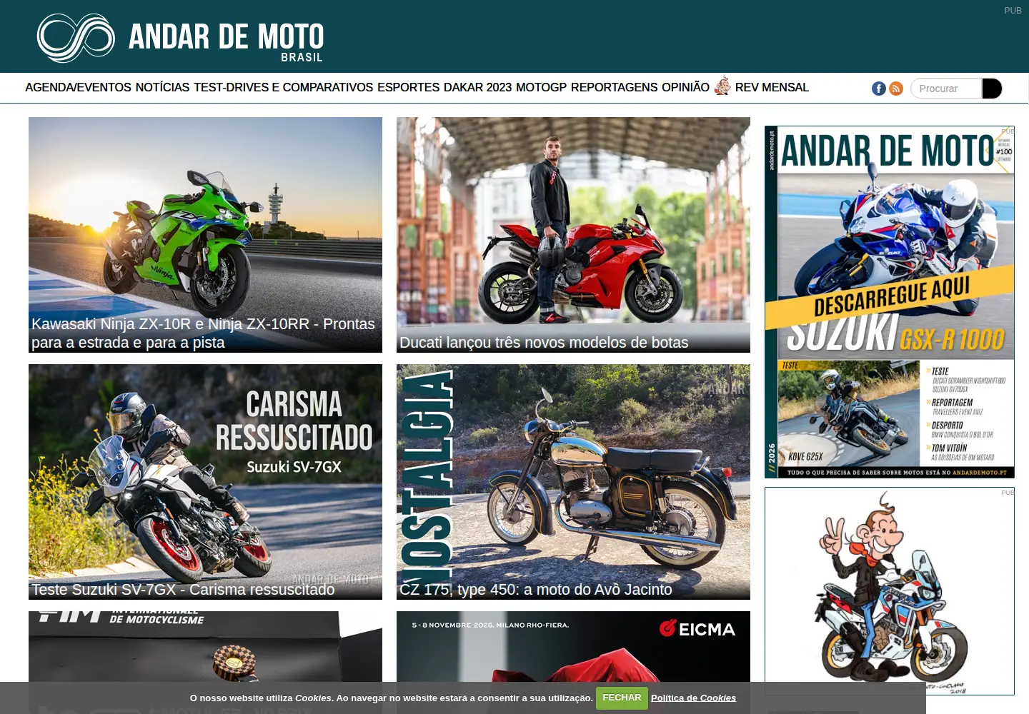 Screenshot of andardemoto.com.br
