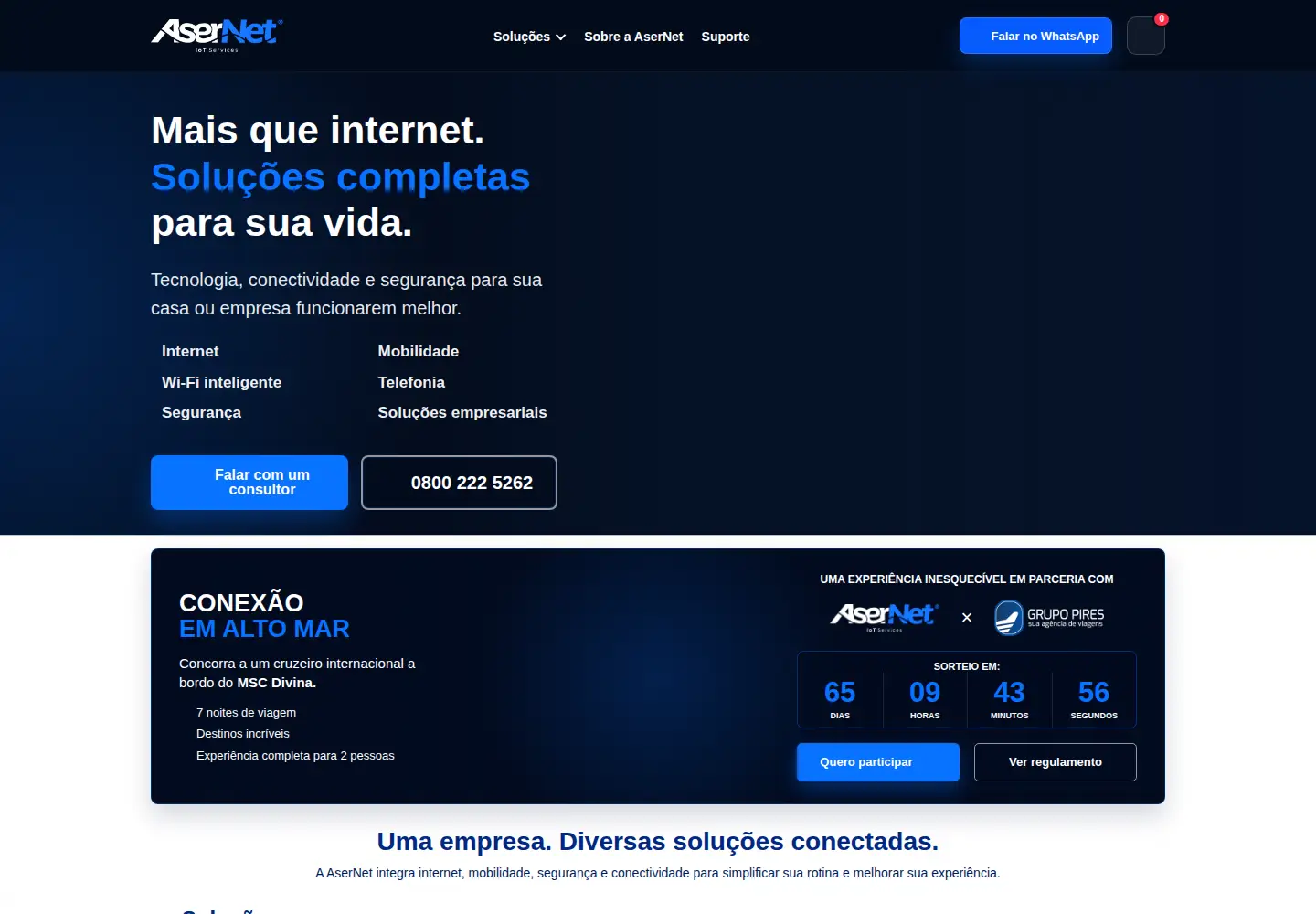 Screenshot of asernet.com.br