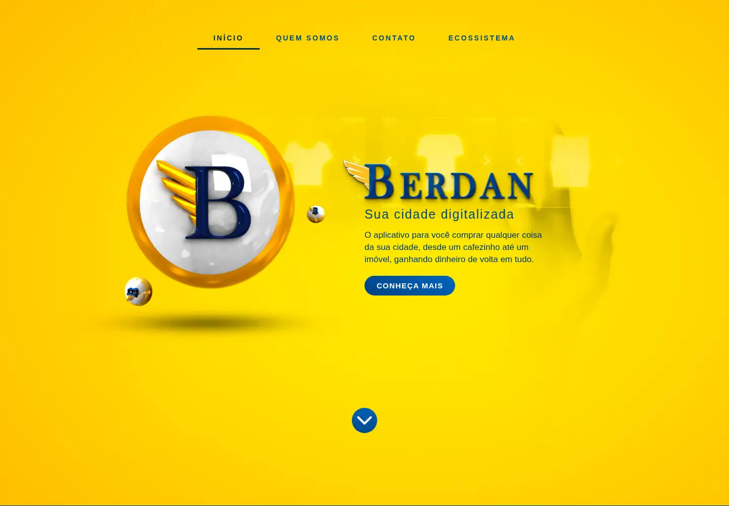 Captured homepage of berdan.com.br in the current scan