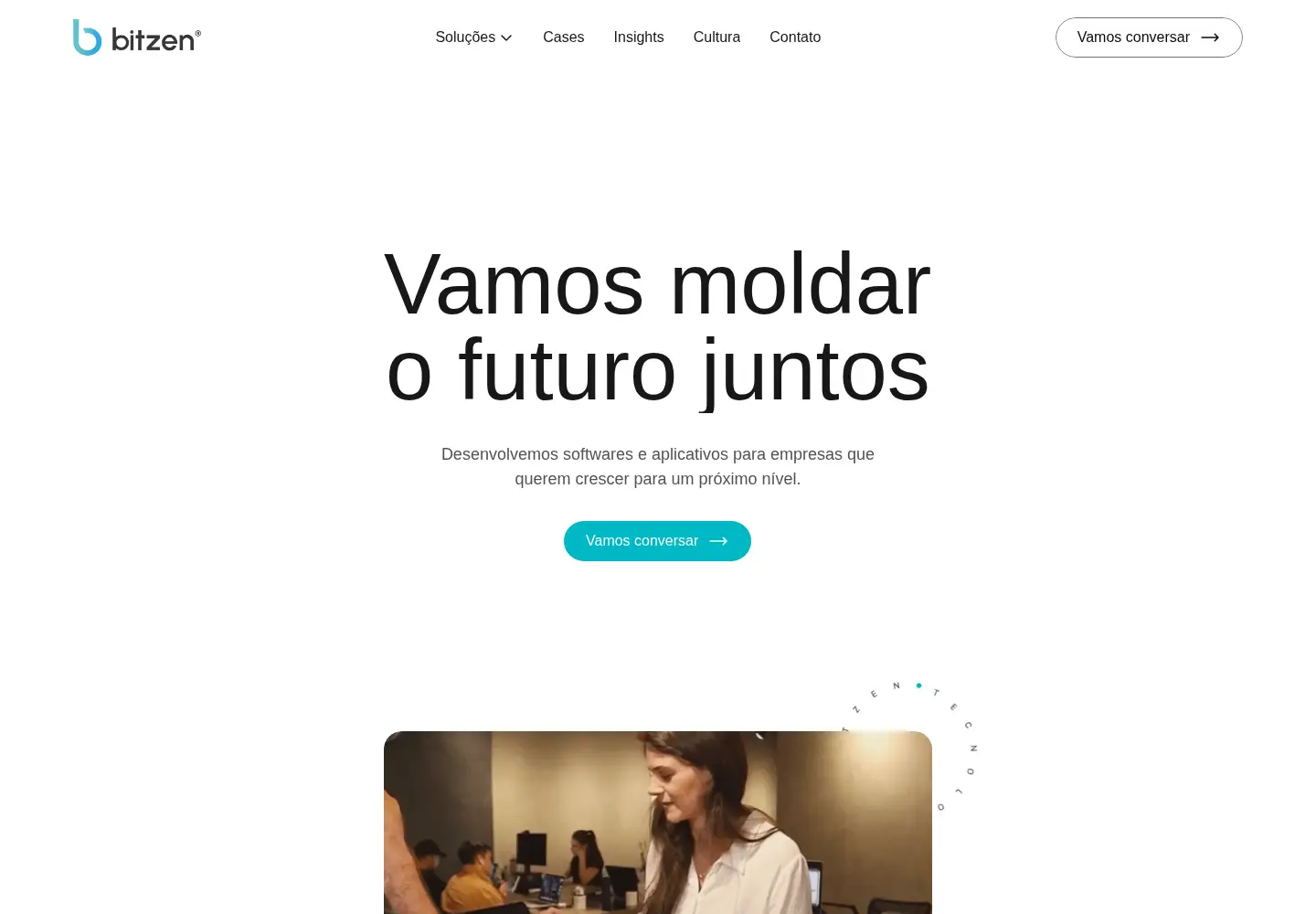Screenshot of bitzen.com.br