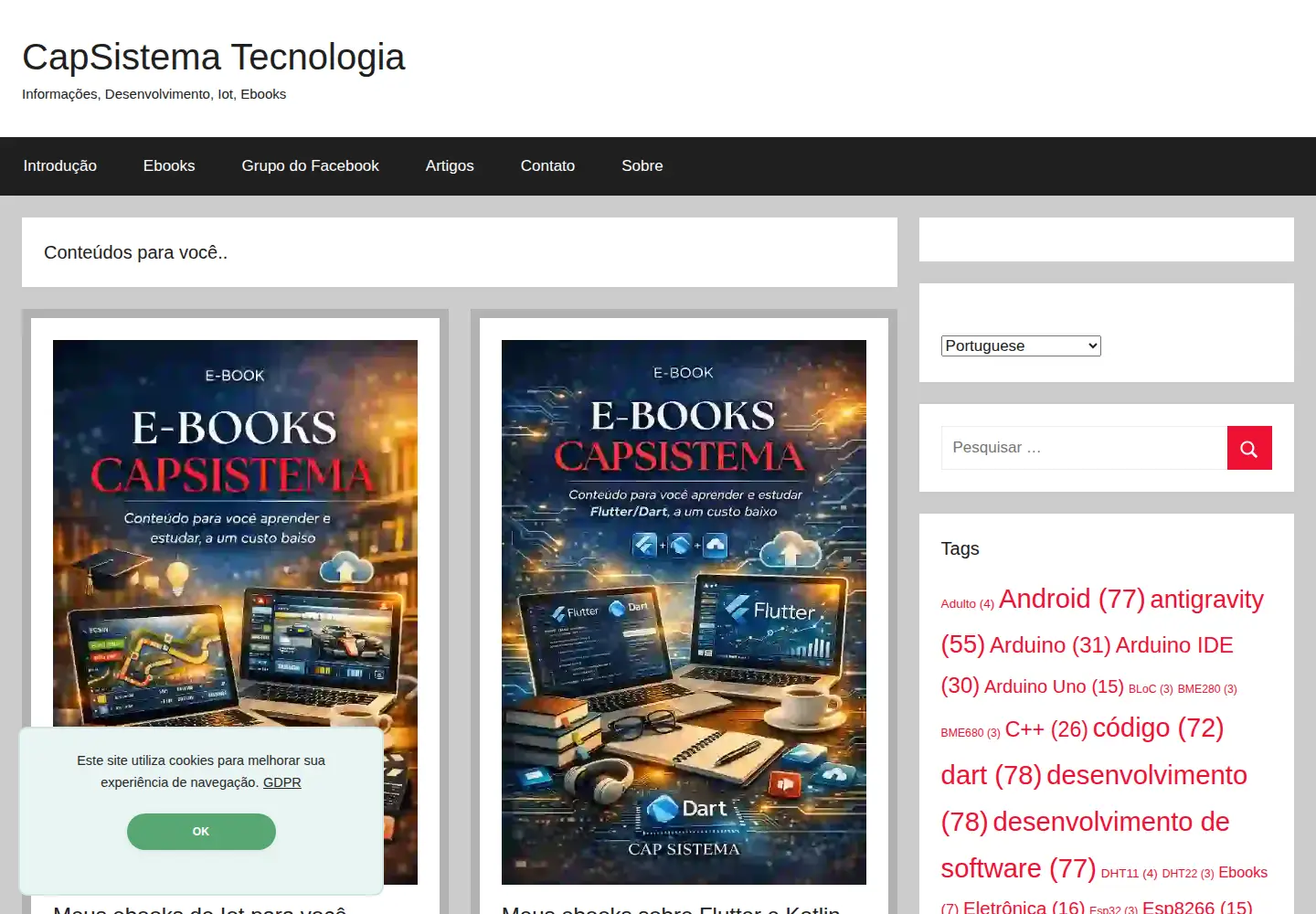 Screenshot of capsistema.com.br