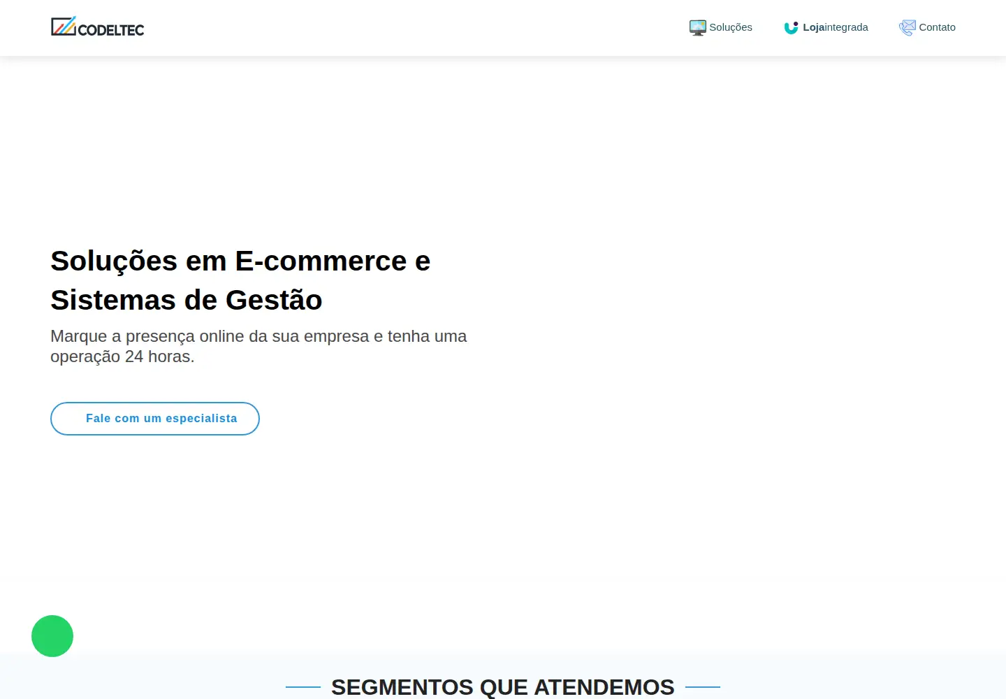 Captured homepage of codeltec.com.br in the current scan