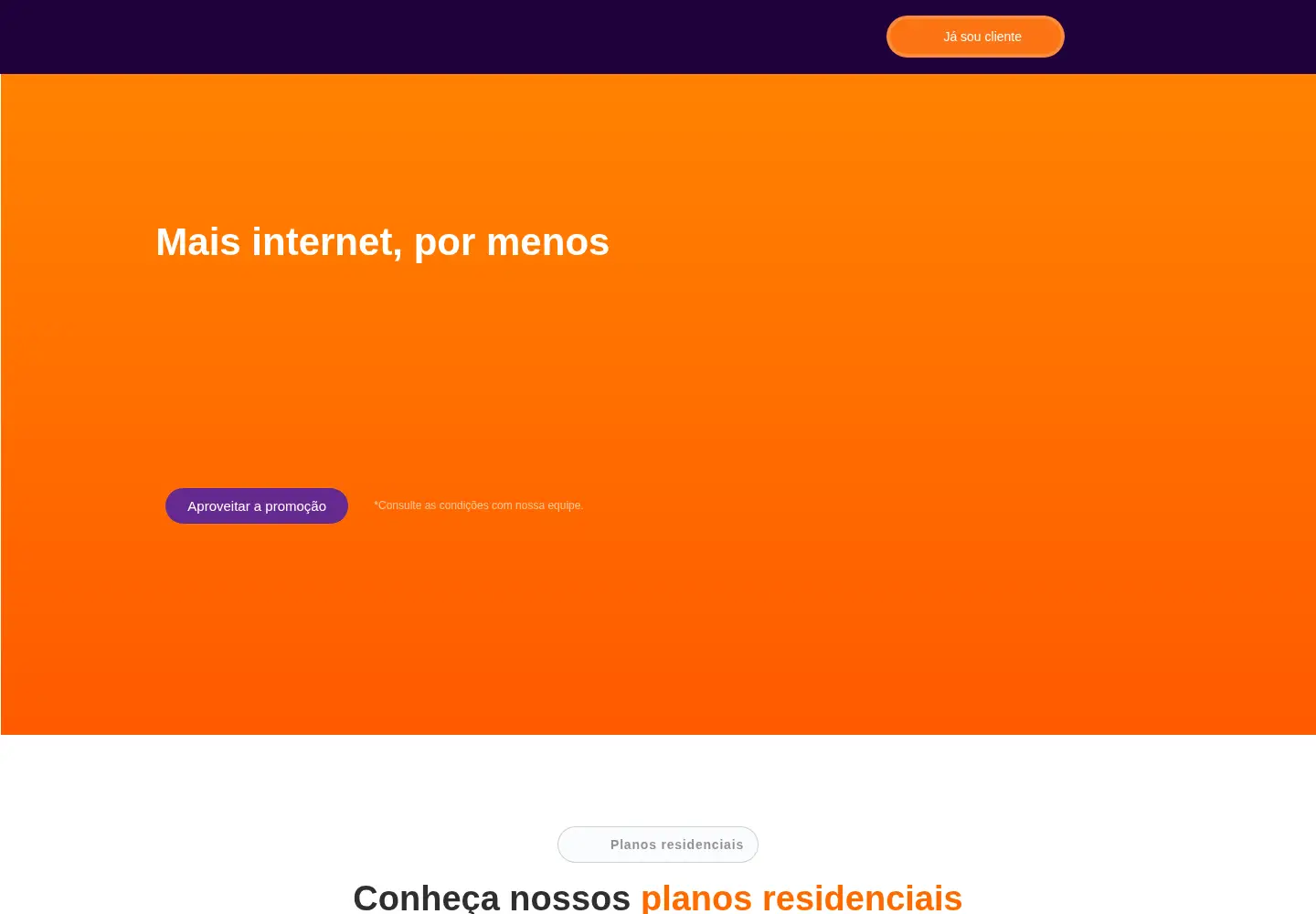Captured homepage of fixanettelecom.com.br in the current scan