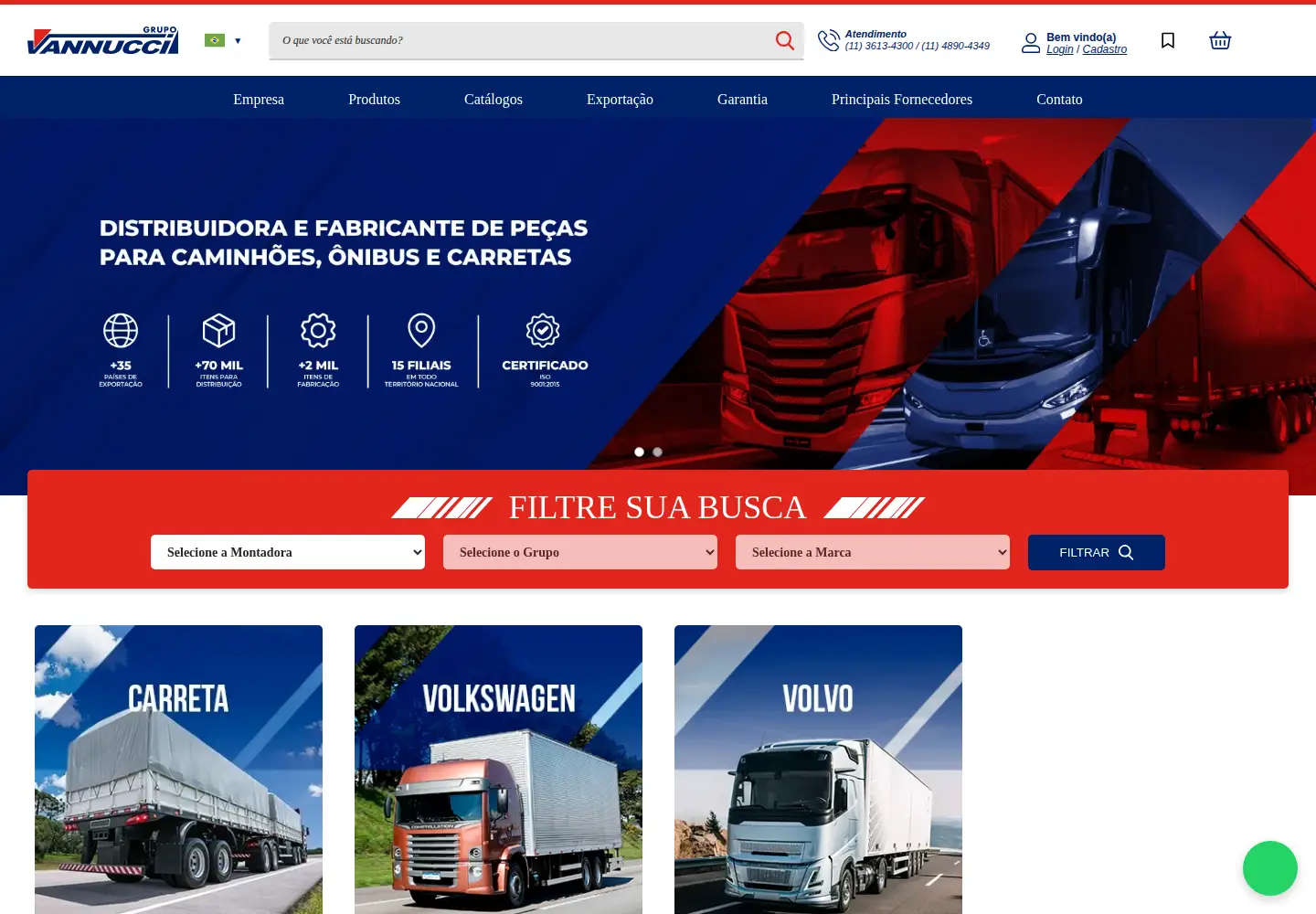 Screenshot of grupovannucci.com.br