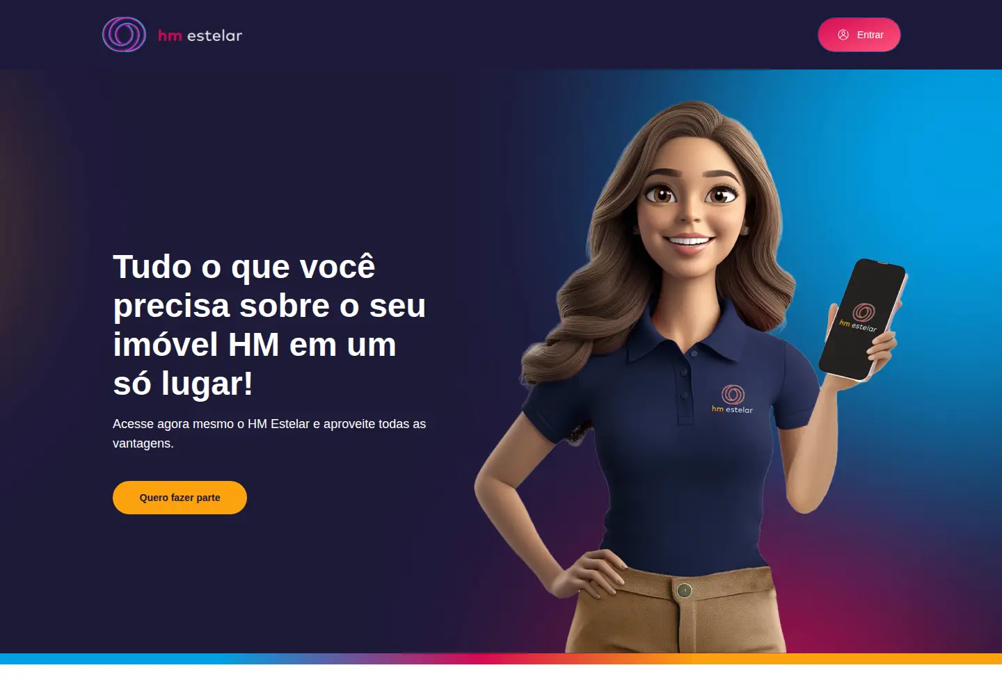 Screenshot of hmestelar.com.br