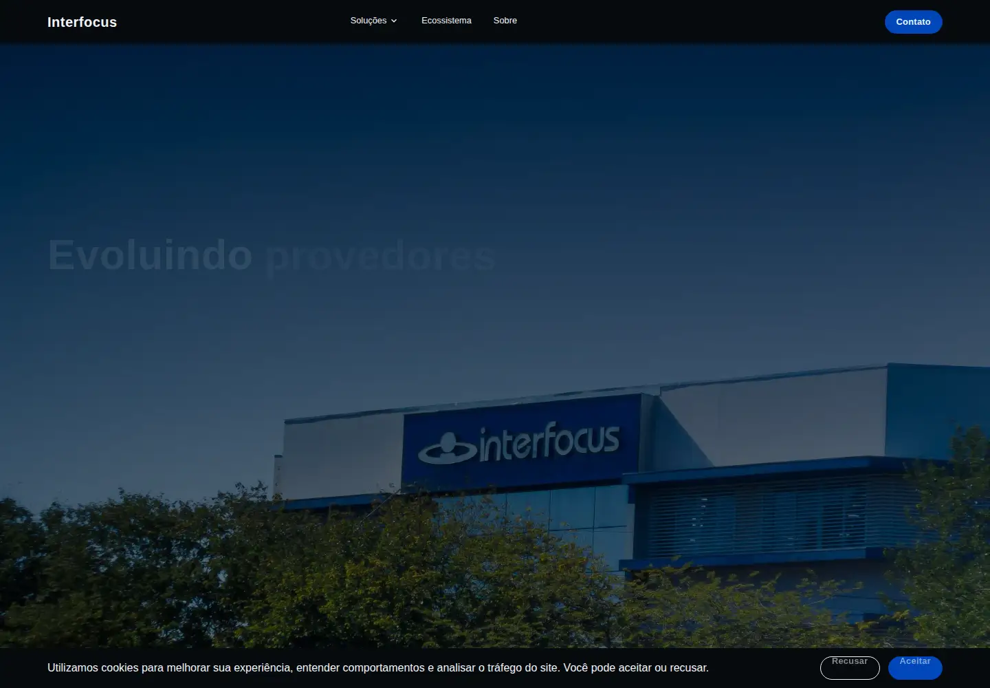 Captured homepage of interfocus.com.br in the current scan