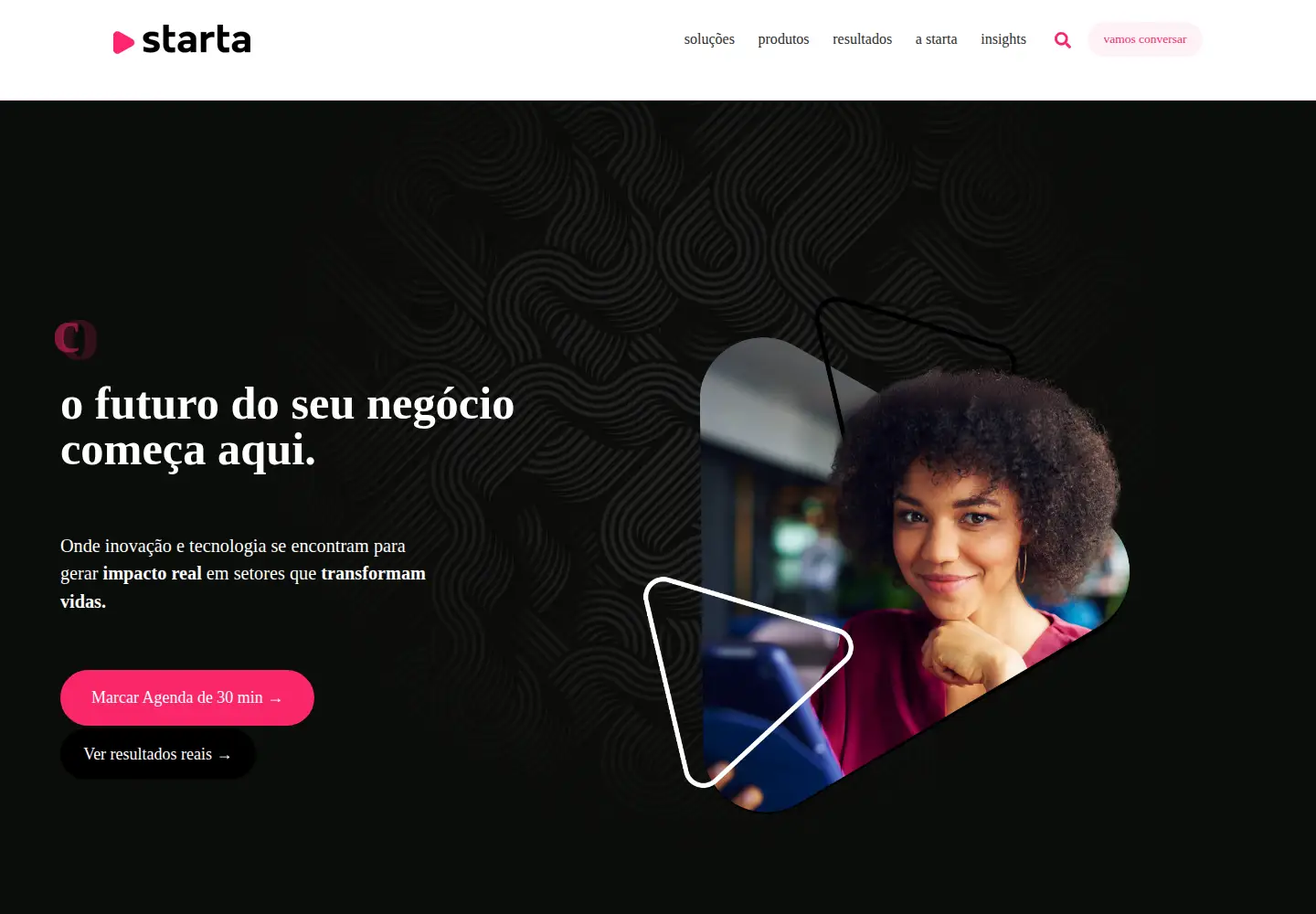Screenshot of startaideia.com.br