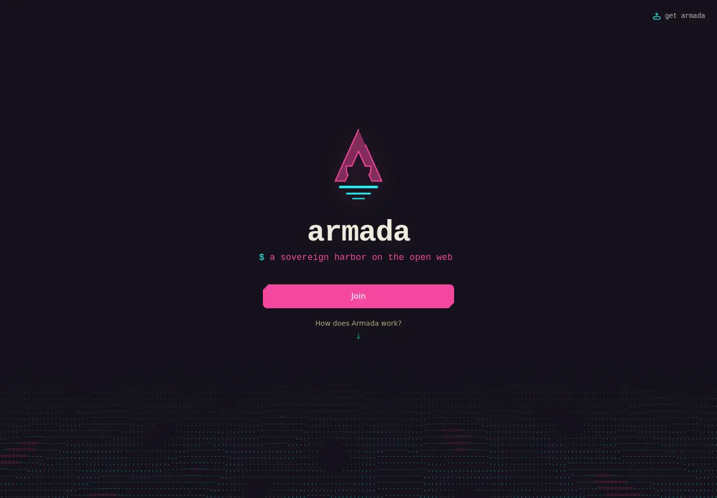 Screenshot of armada.buzz
