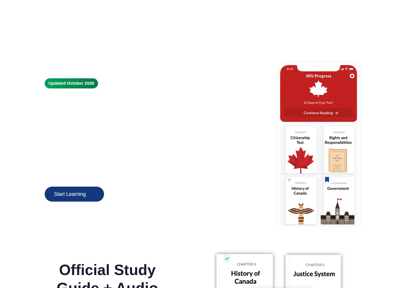 Captured homepage of citizenshipapp.ca in the current scan