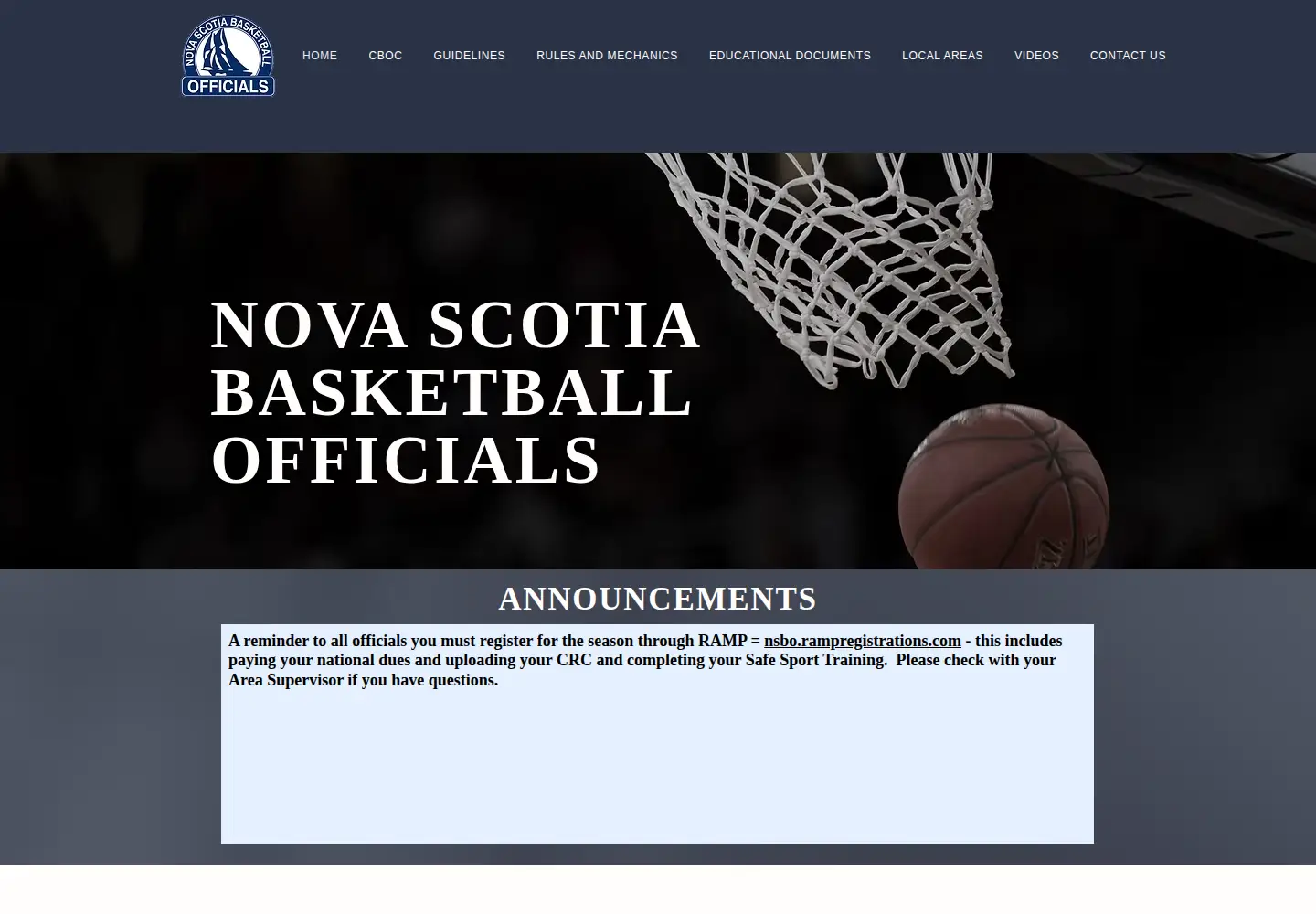 Screenshot of nsbo.ca