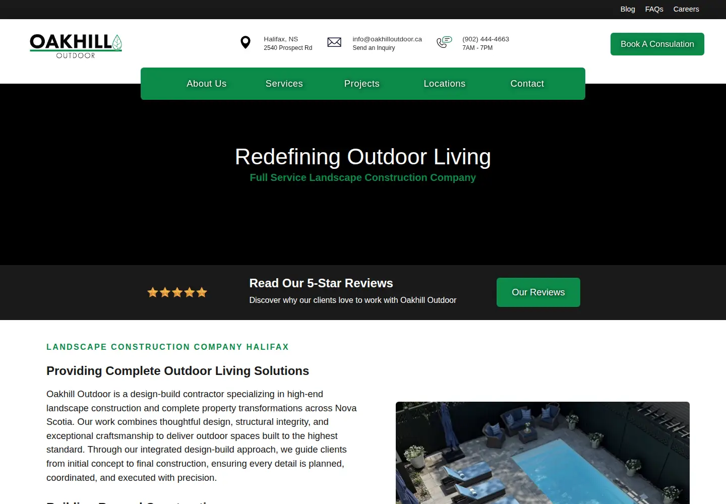 Screenshot of oakhilloutdoor.ca
