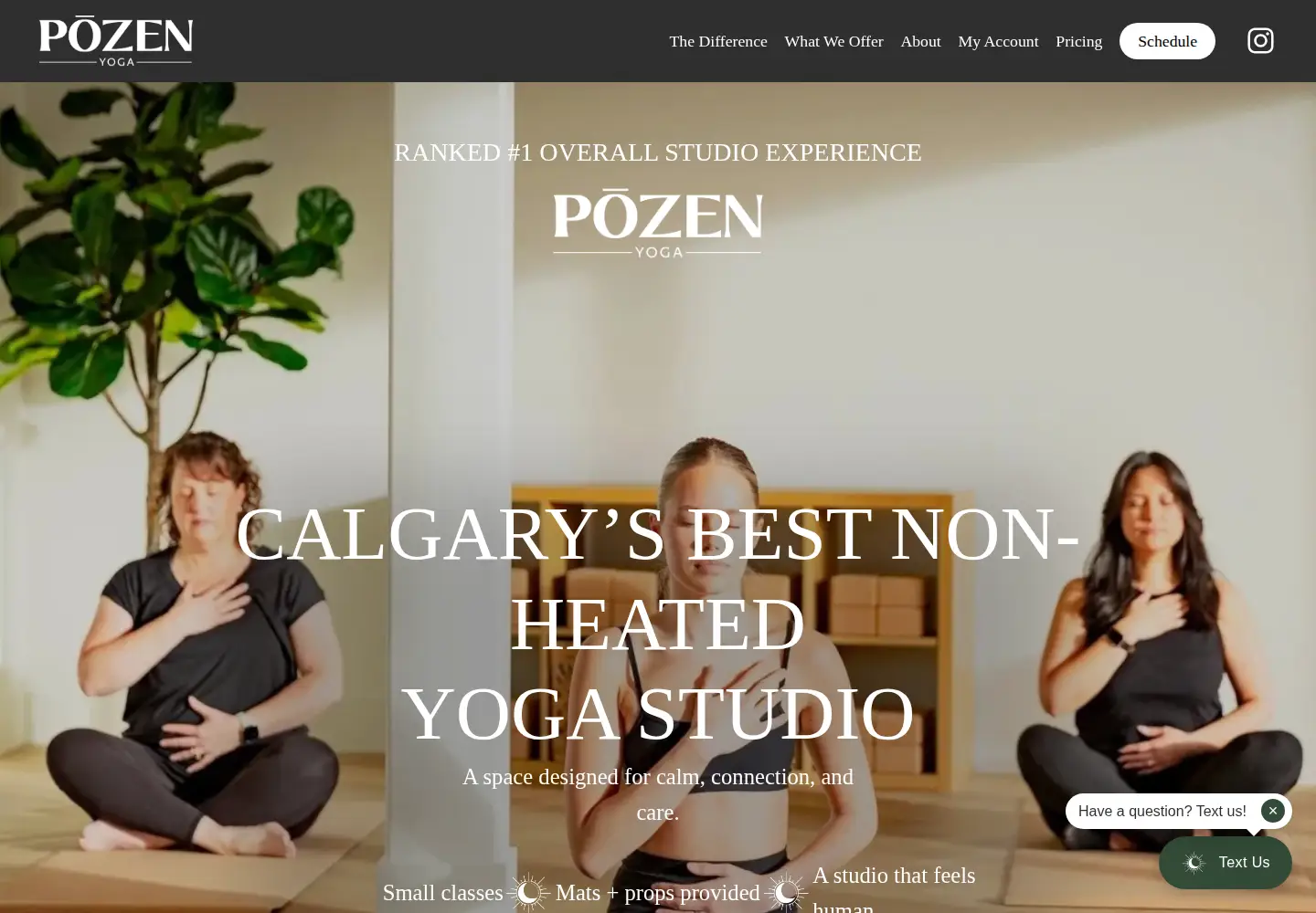 Screenshot of pozen.ca