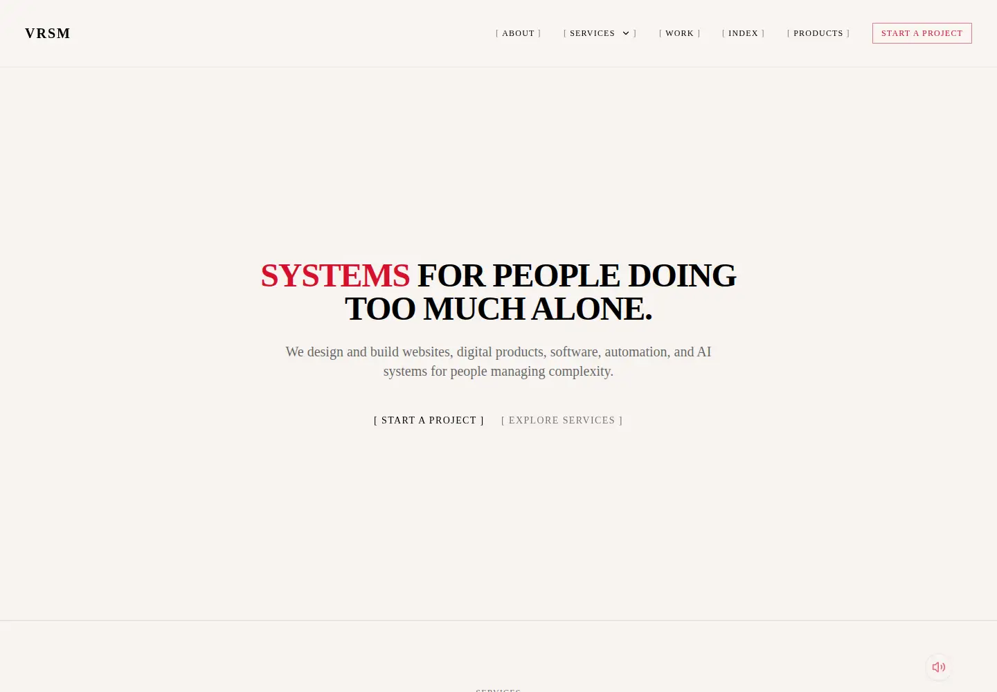 Captured homepage of vrsm.cc in the current scan