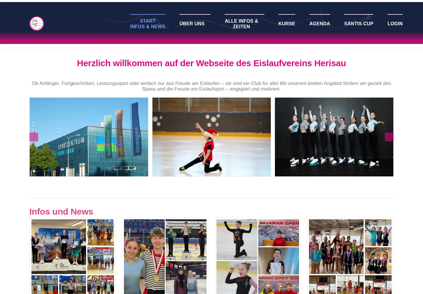 Captured homepage of evherisau.ch in the current scan