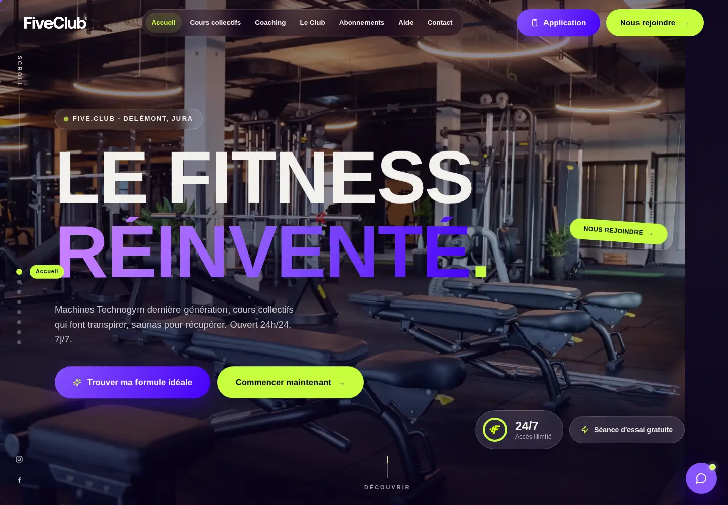 Screenshot of fiveclub-fitness.ch