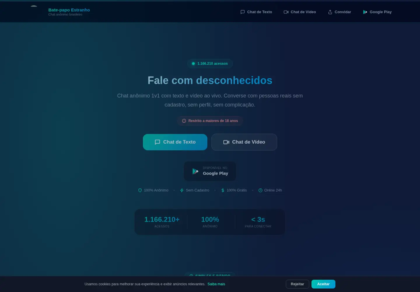 Screenshot of bate-papo.chat
