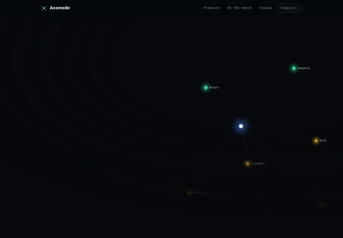 Captured homepage of axonode.cloud in the current scan