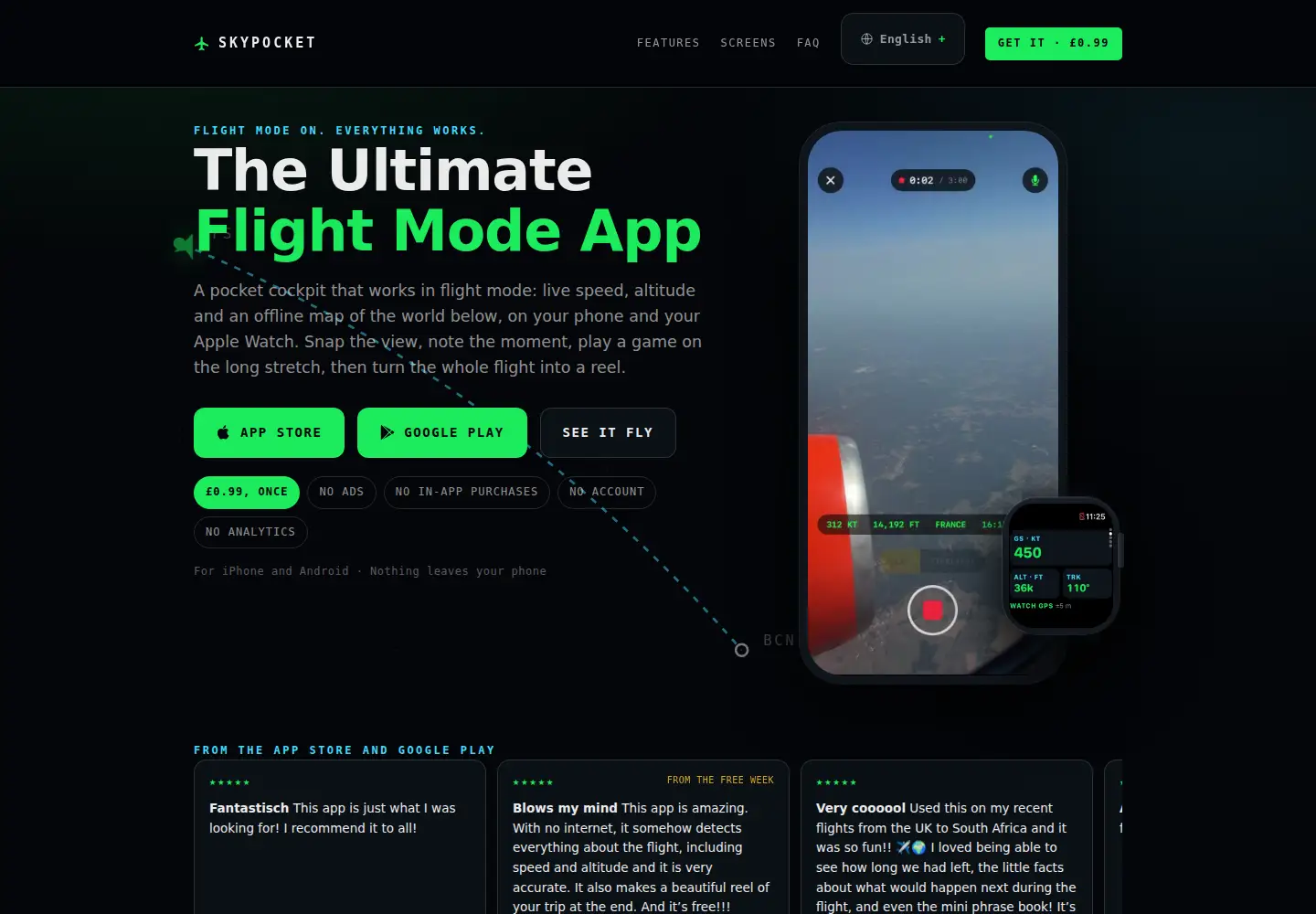 Captured homepage of skypocket.cloud in the current scan