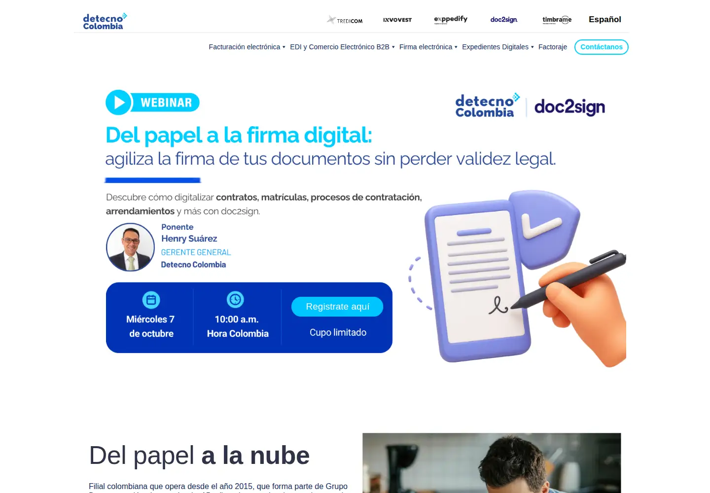 Screenshot of factura1.com.co