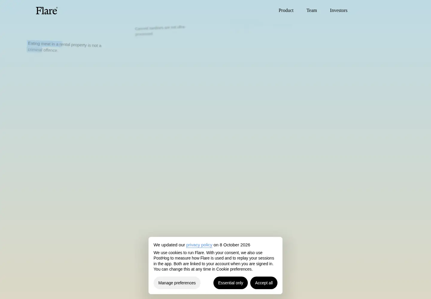 Screenshot of flare.co