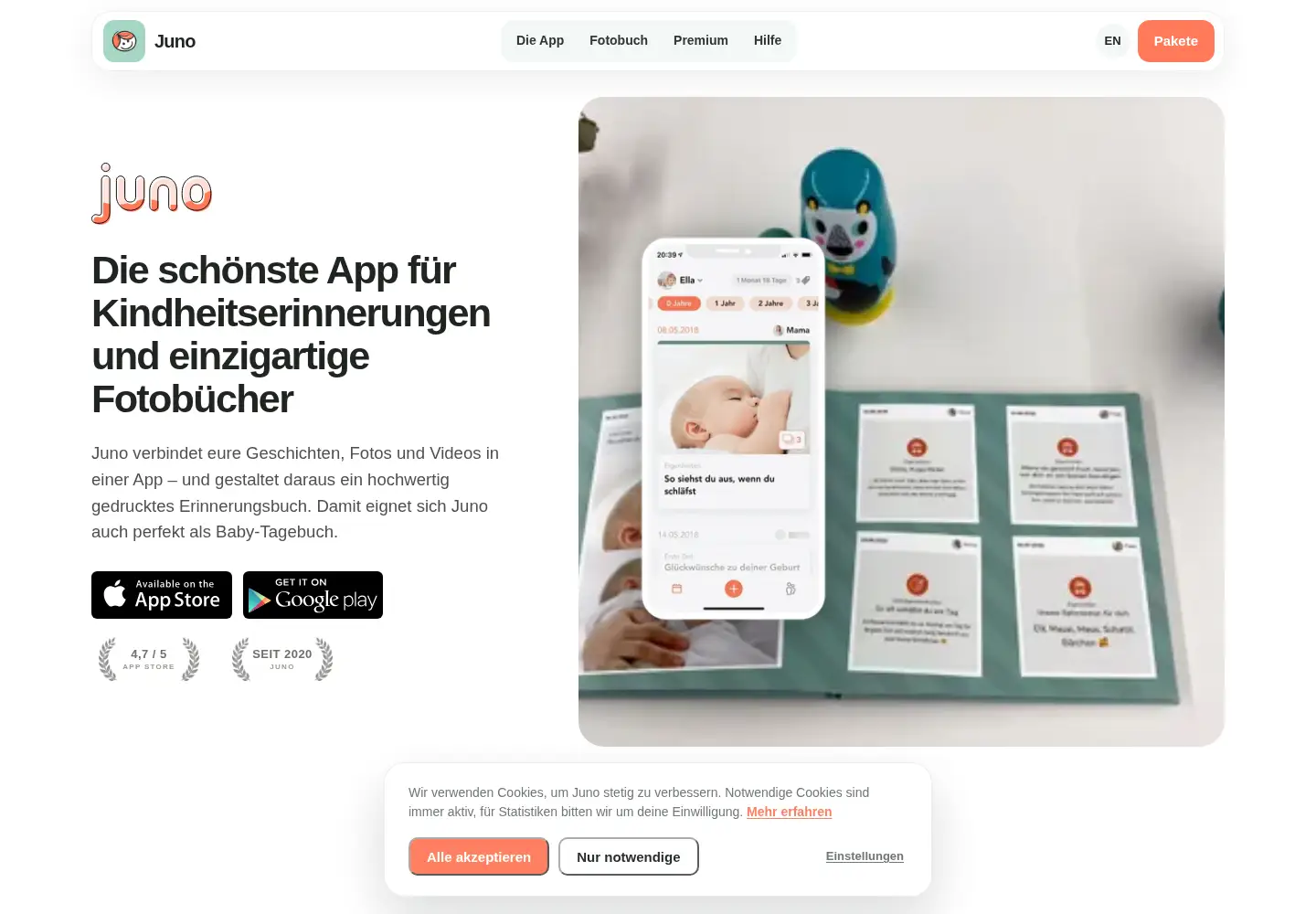 Screenshot of junoapp.co