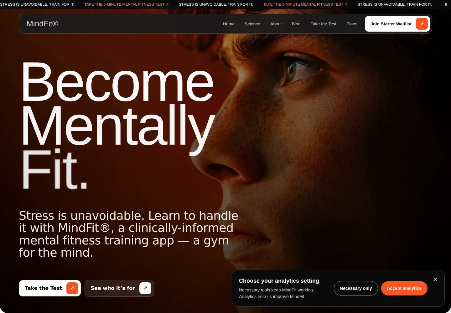 Screenshot of mindfit.co