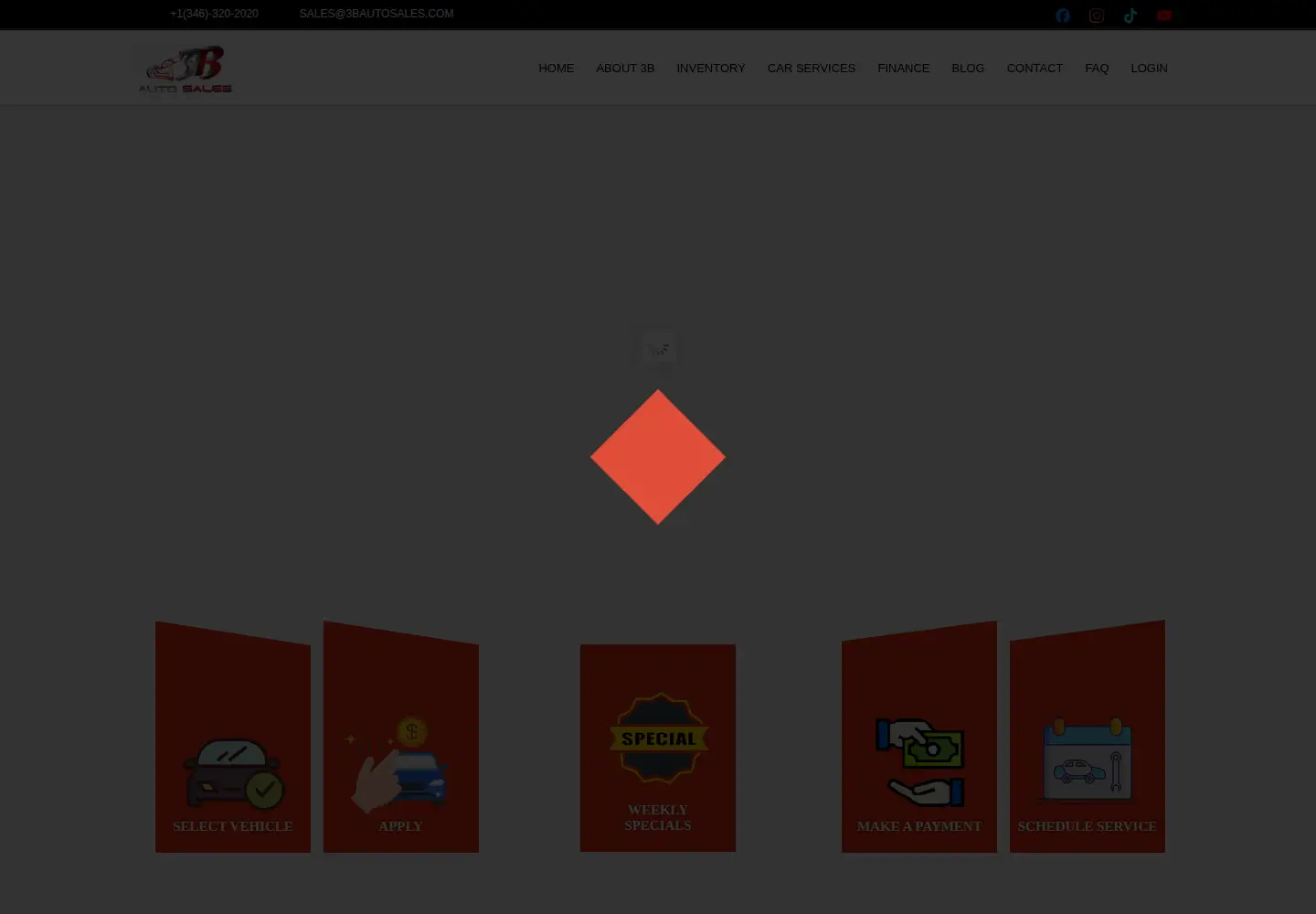 Screenshot of 3bautosales.com