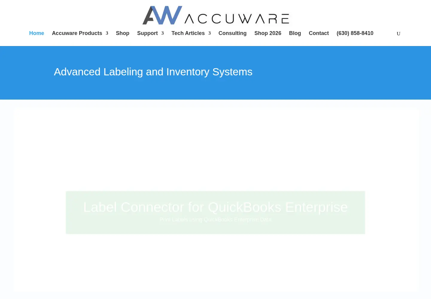 Screenshot of accuware-inc.com