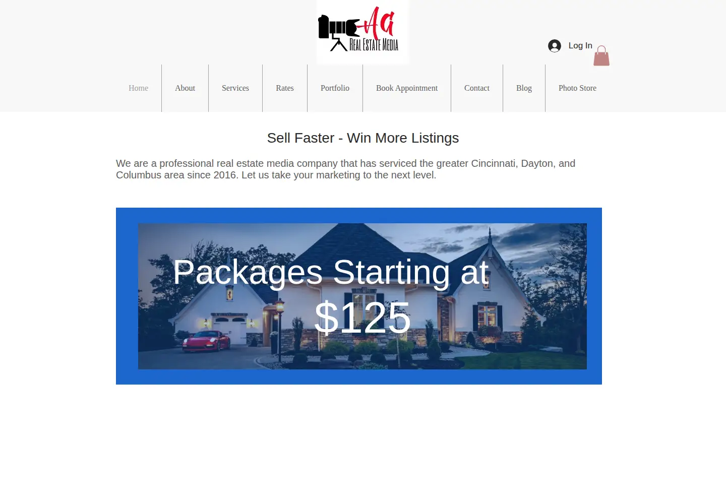 Screenshot of agrealestatemedia.com