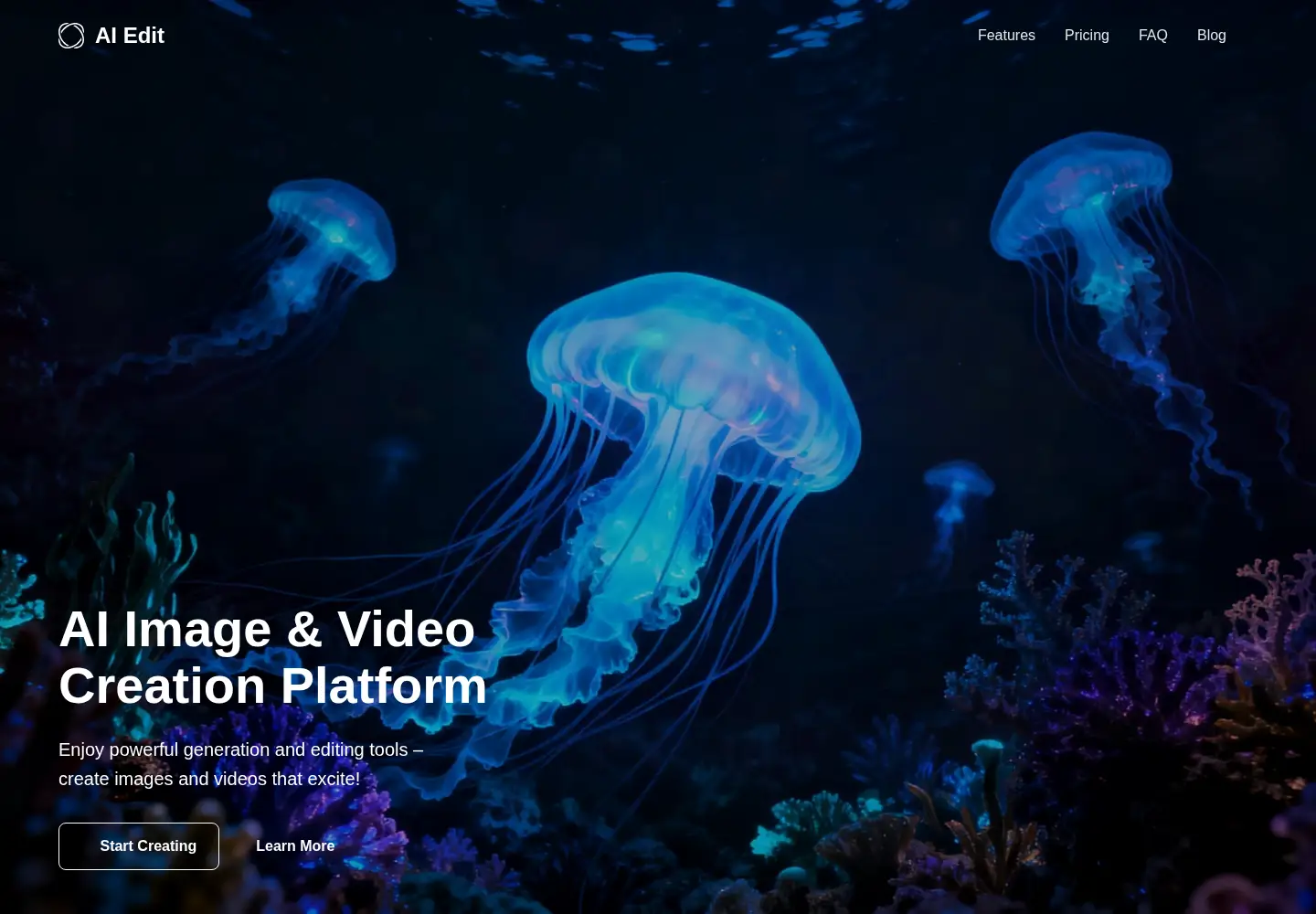 Screenshot of aiedit.com