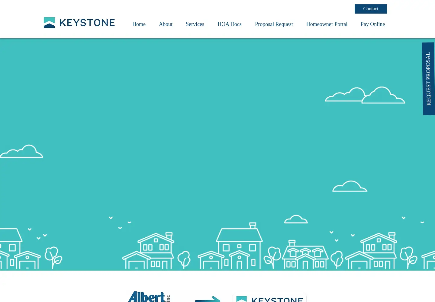Captured homepage of albertmgt.com in the current scan