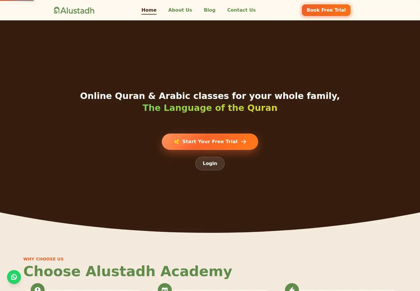 Captured homepage of alustadh.com in the current scan
