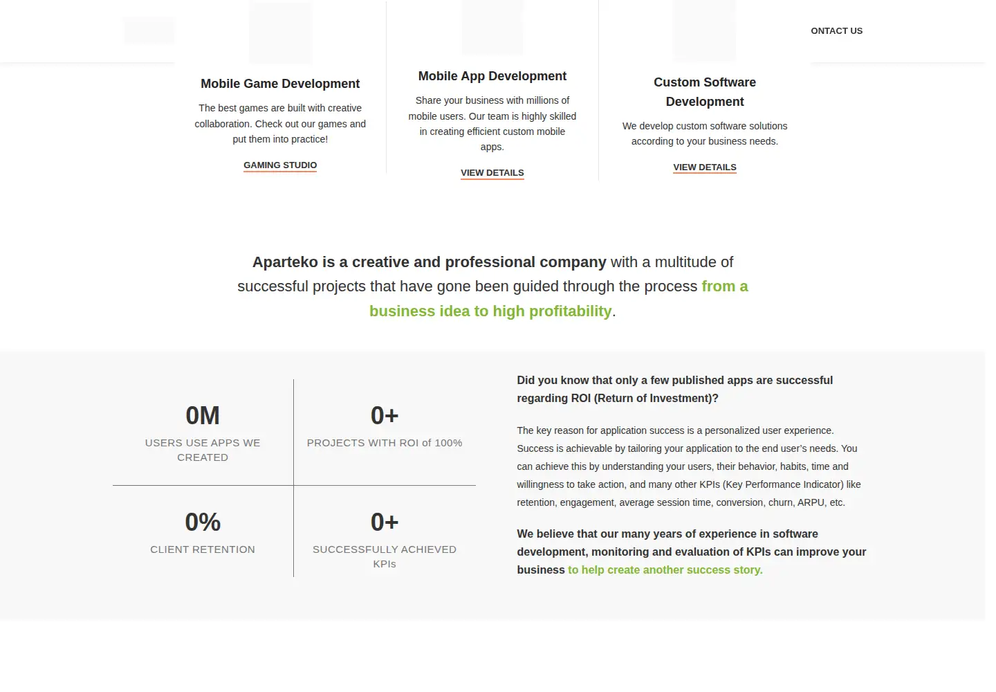 Screenshot of aparteko.com
