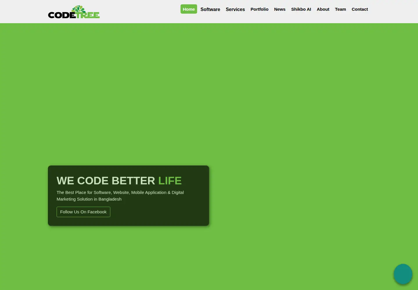 Captured homepage of codetreebd.com in the current scan