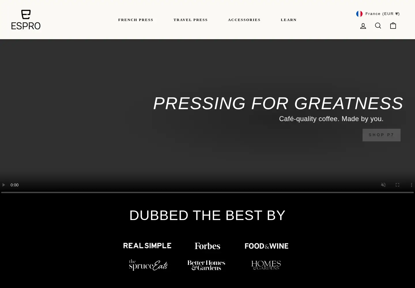 Captured homepage of coffeelovers.com in the current scan