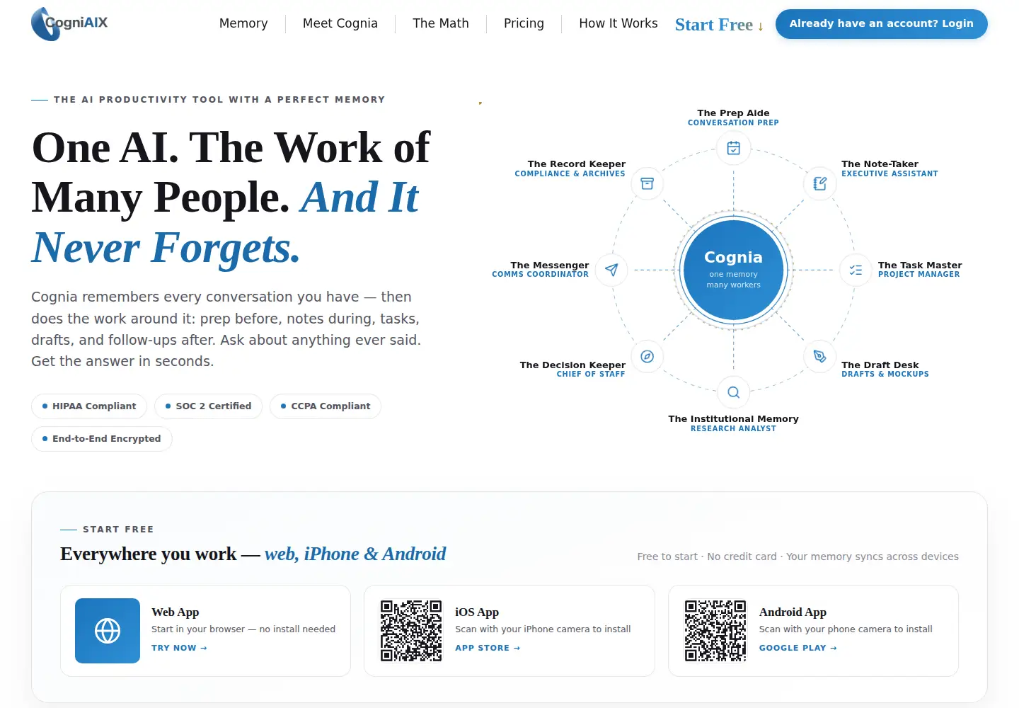 Captured homepage of cogniaix.com in the current scan