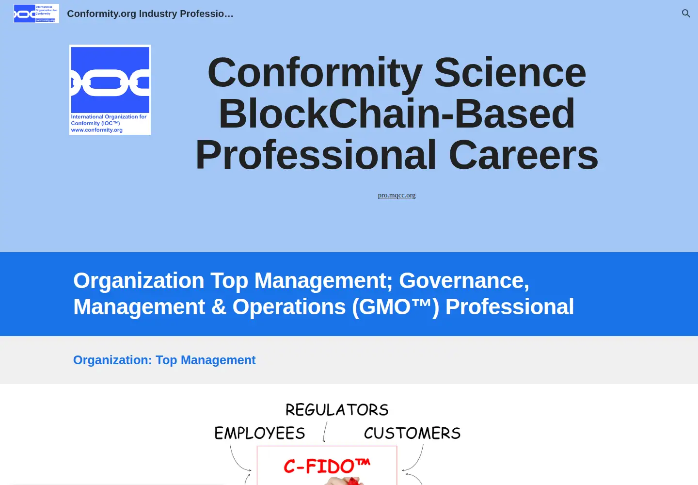 Captured homepage of conformityhandbook.com in the current scan