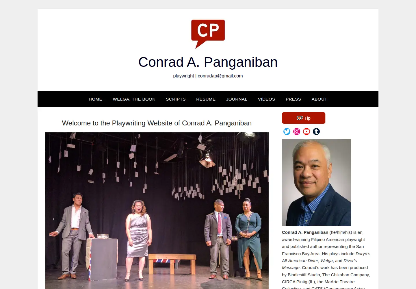 Screenshot of conradpanganiban.com