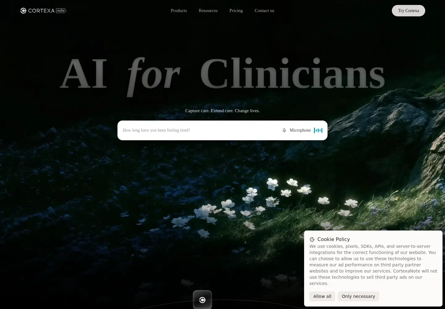 Screenshot of cortexanote.com