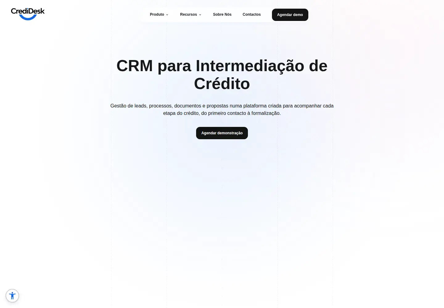 Captured homepage of credidesk.com in the current scan