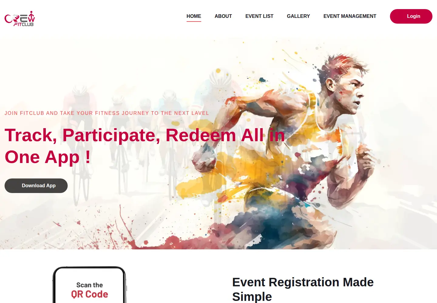 Screenshot of crewfitclub.com