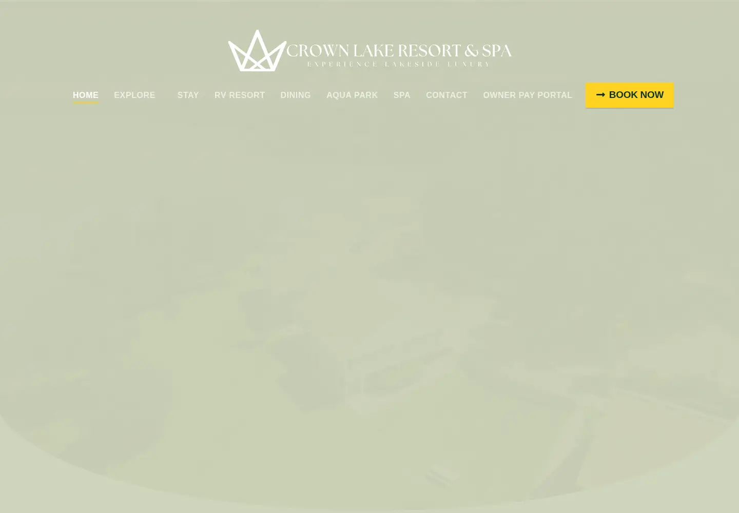 Captured homepage of crownlakeresort.com in the current scan